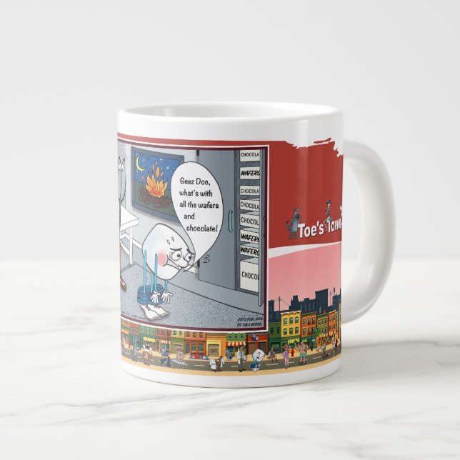 Marshmallow Prostate Exam | Get Well Large Coffee Mug (Front Right)