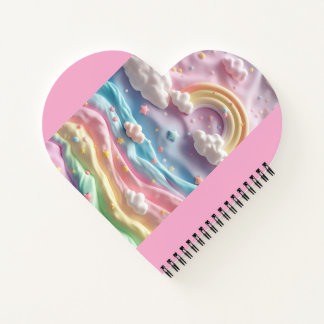 marshmallow rainbow calendar notebook
