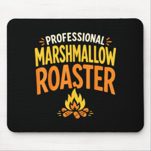 Marshmallow roaster campfire mouse mat