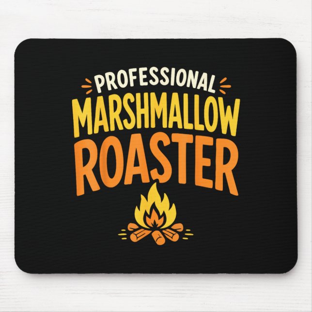 Marshmallow roaster campfire  mouse mat (Front)