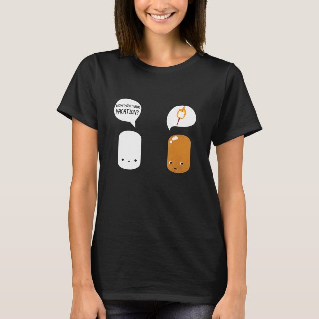 Marshmallow Roaster Smore Camping Smore Station Ca T-Shirt (Front)
