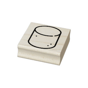 marshmallow rubber stamp