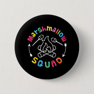 Marshmallow Squad Family Camping 6 Cm Round Badge