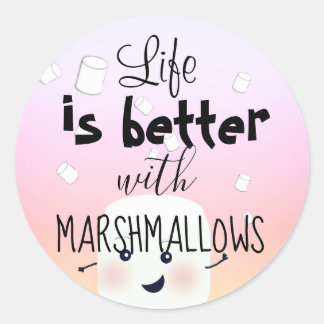 Marshmallow sticker