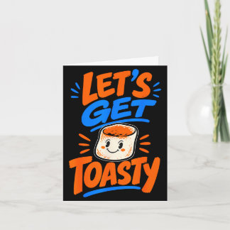 Marshmallow toasted campfire s'mores  card
