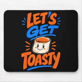 Marshmallow toasted campfire s'mores  mouse mat