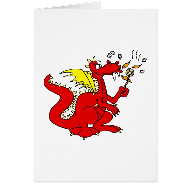 Marshmallow Toasting Dragon (Front)