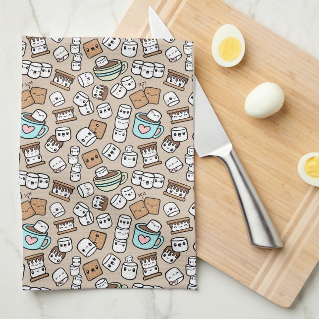 Marshmallow Treats Tea Towel (Quarter Fold)