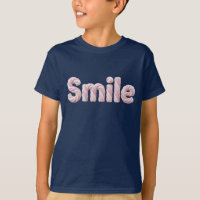 Marshmallow Twist Smile Typography Kids T-Shirt