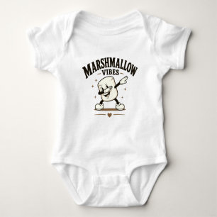 Marshmallow vibes baby bodysuit