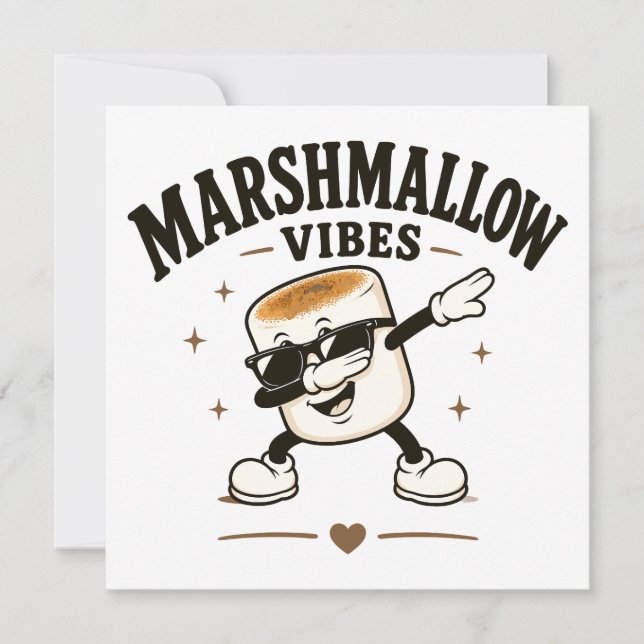 Marshmallow vibes invitation (Front)