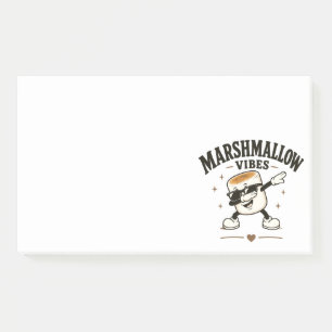 Marshmallow vibes post-it notes