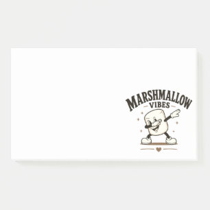 Marshmallow vibes post-it notes