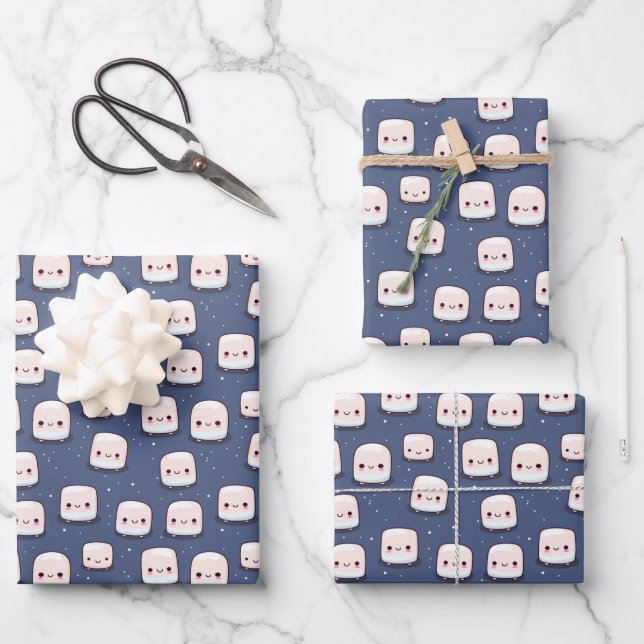 Marshmallow Wrapping Paper (Front)