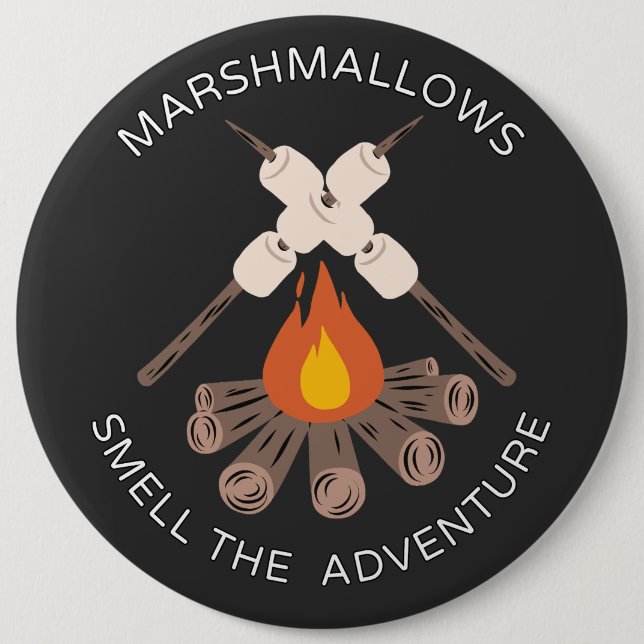 Marshmallows 6 Cm Round Badge (Front)