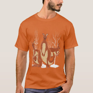 Marsupial Australia Backpacker Zoo Animal Kangaroo T-Shirt