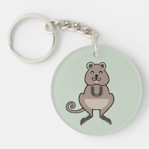 Marsupial -Cute QUOKKA- Endangered animal - Nature Key Ring