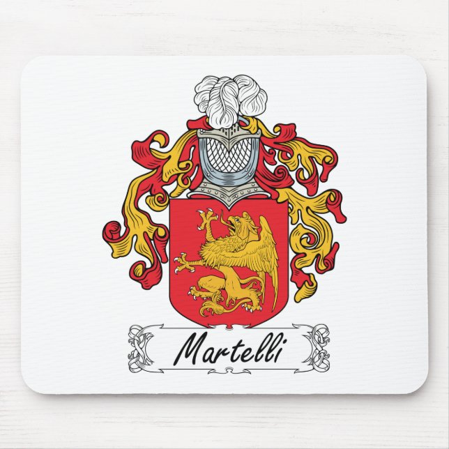 Martelli Family Crest Mouse Mat (Front)