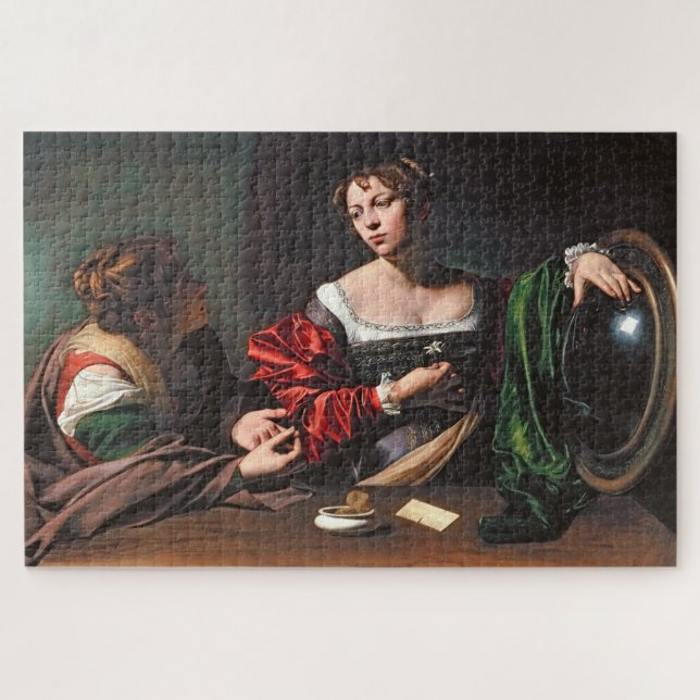 Martha and Mary Magdalene (1598) by Caravaggio Jigsaw Puzzle (Horizontal)