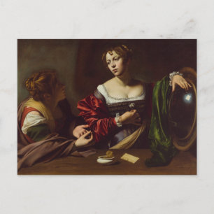 Martha and Mary Magdalene by Caravaggio Postcard