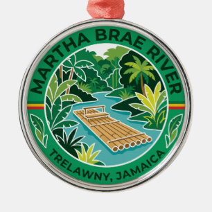 Martha Brae River Jamaica Metal Tree Decoration