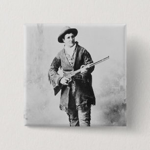 Martha Canary  c.1895 15 Cm Square Badge