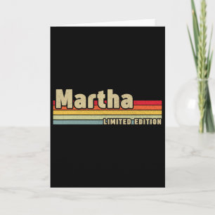 Martha Gift Name Personalised Birthday Fun Christm Card