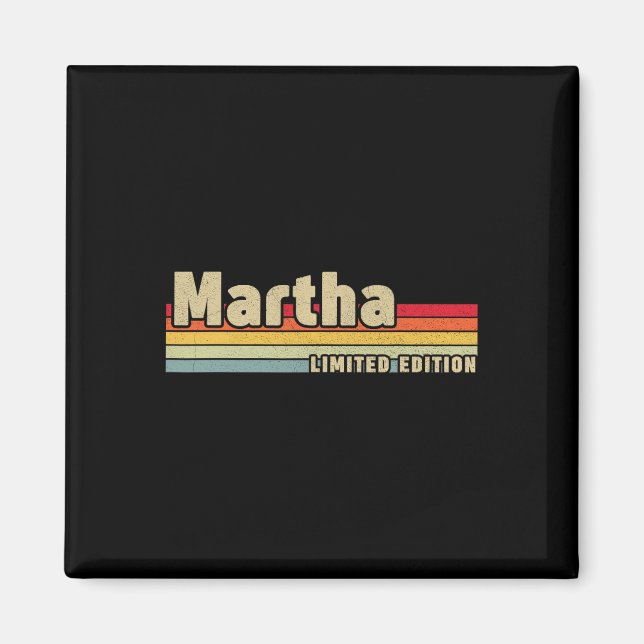 Martha Gift Name Personalised Birthday Fun Christm Magnet (Front)