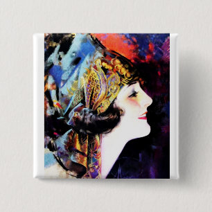 Martha Mansfield 15 Cm Square Badge