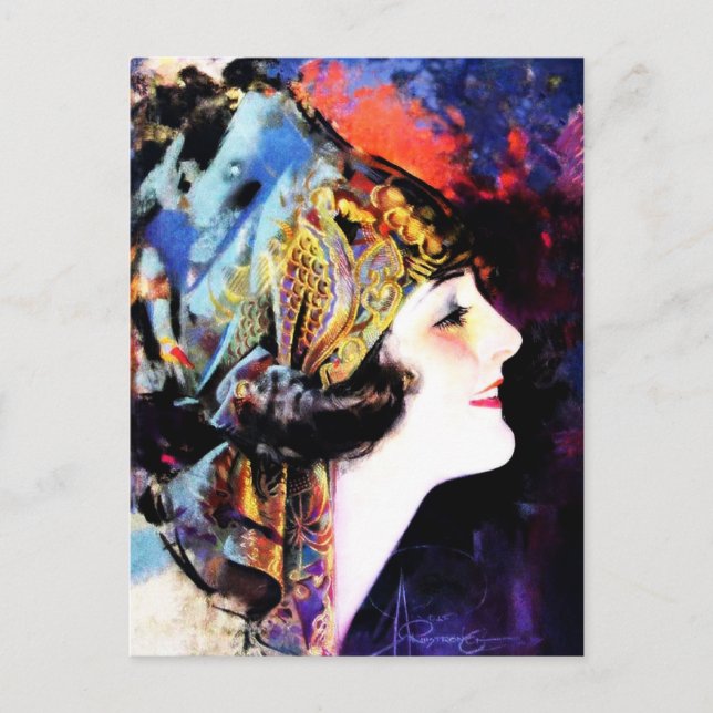 Martha Mansfield, a silent film legend Postcard (Front)