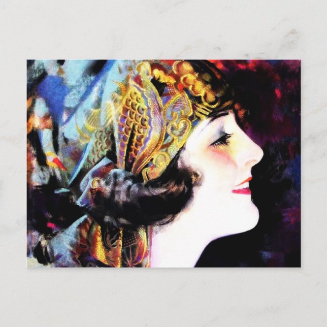 Martha Mansfield, a silent film legend Postcard (Front)