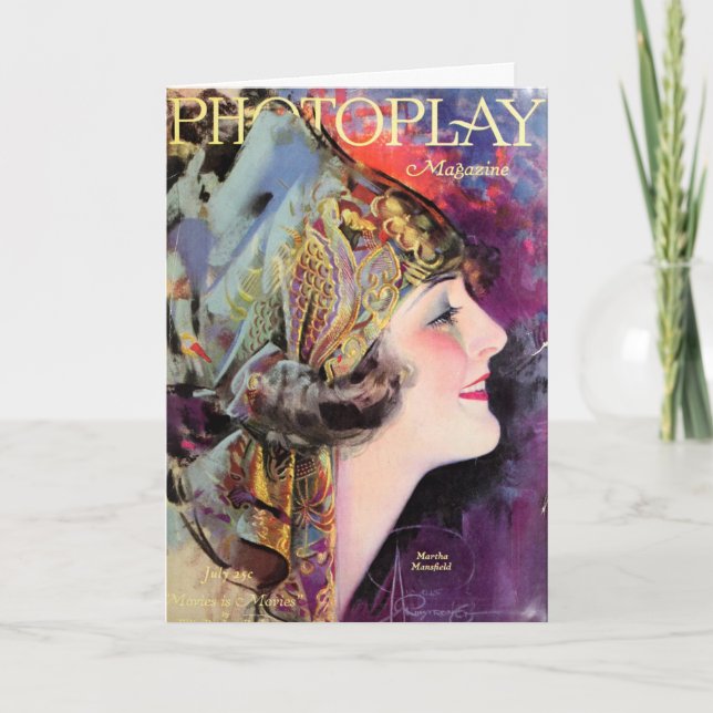 Martha Mansfield, Photoplay July 1920 Card (Front)