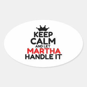 MARTHA OVAL STICKER