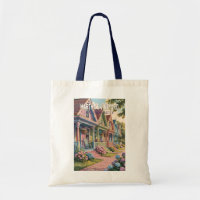 Martha’s Vineyard Massachusetts Illustration Retro