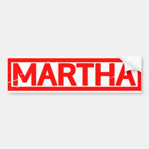 Martha Stamp Bumper Sticker