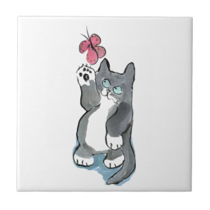 Martha Swings at Red Butterfly Tile