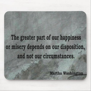 Martha Washington Quote Mouse Mat