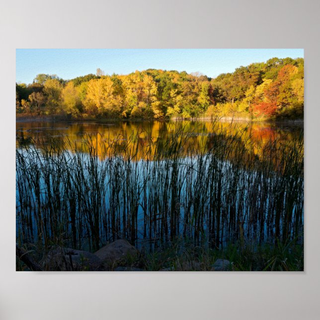 Marthaler Park Autumn Reflections Poster (Front)