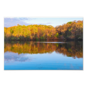 marthaler park pond and woodlands photo print