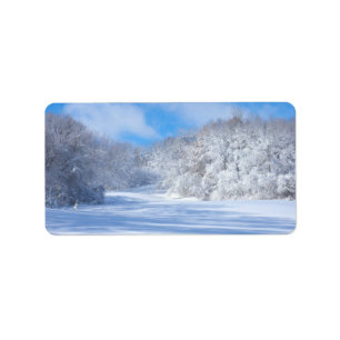 Marthaler Park Snowy Hills Label