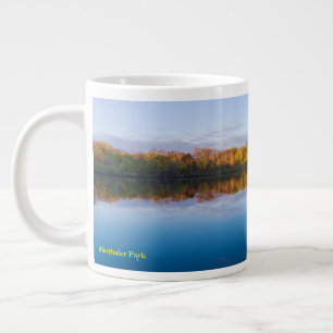marthaler park sunrise and reflections large coffee mug