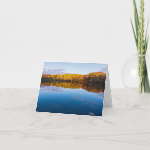 marthaler park woodlands and pond spring sunrise thank you card