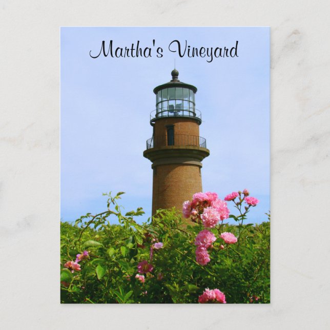 Martha's Vineyard Aquinnah Lighthouse Post Card (Front)