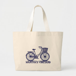 Martha's Vineyard Bicycle Vacation Host Thank You Large Tote Bag