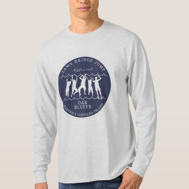 Martha's Vineyard Bridge Jump Long Sleeve T-Shirt (Front)