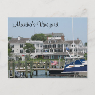 Martha's Vineyard Cape Cod, Edgartown MA Post Card