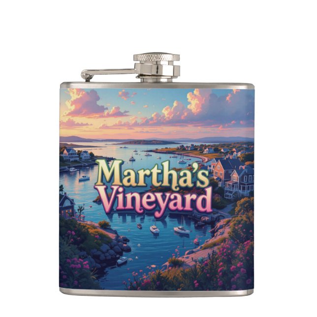 Marthas vineyard flask (Front)