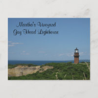 Martha's Vineyard Gay Head Light House Postcard