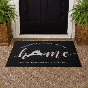 Martha's Vineyard Home Town Personalised Doormat