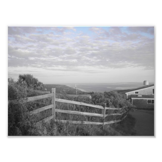 Martha's Vineyard in black and white Photo Print (Front)
